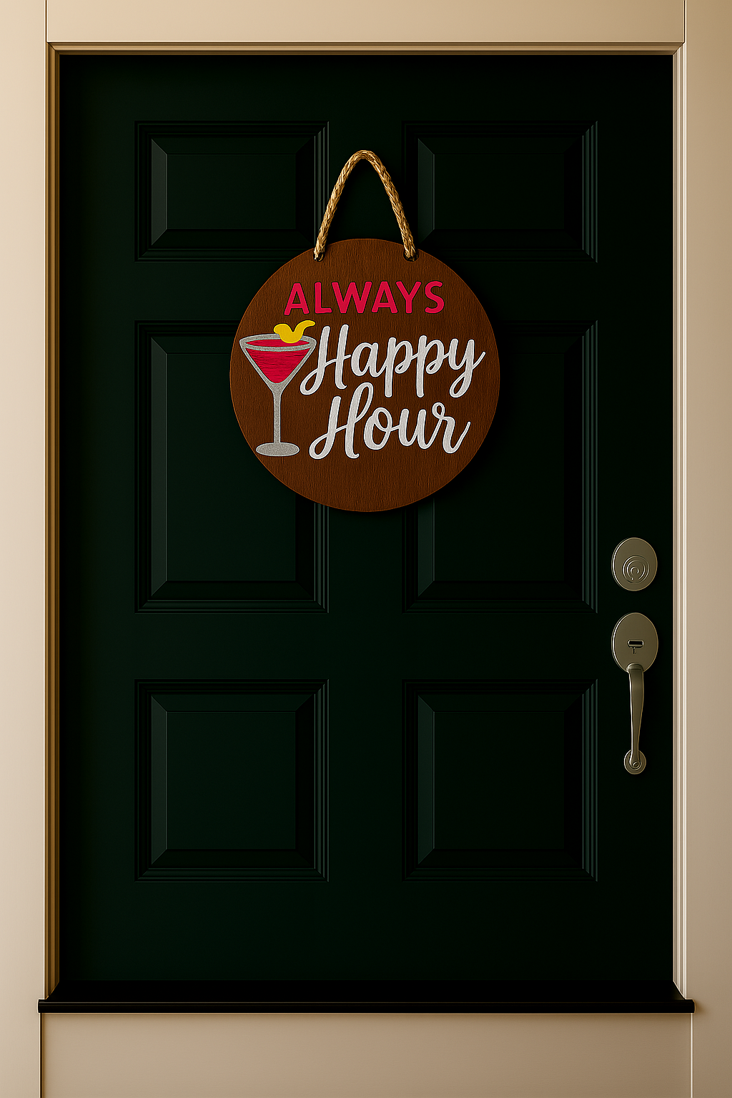 Always Happy Hour Door Sign - 1121