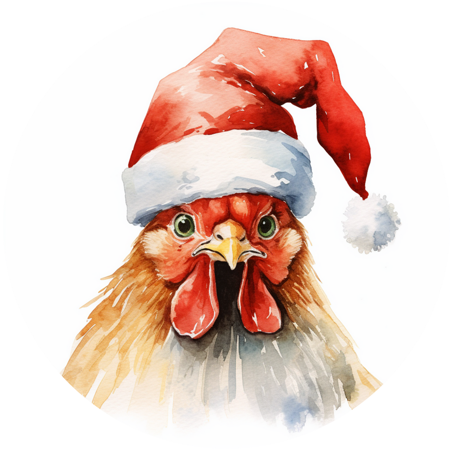 4" Round Ceramic Coaster - Holiday Theme