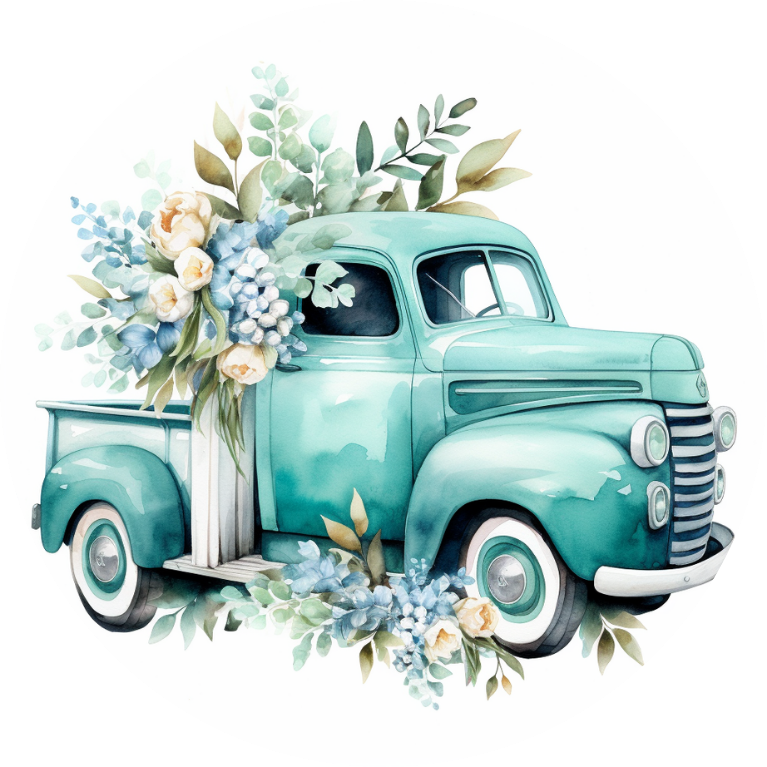 4" Round Ceramic Coaster - Rustic Theme