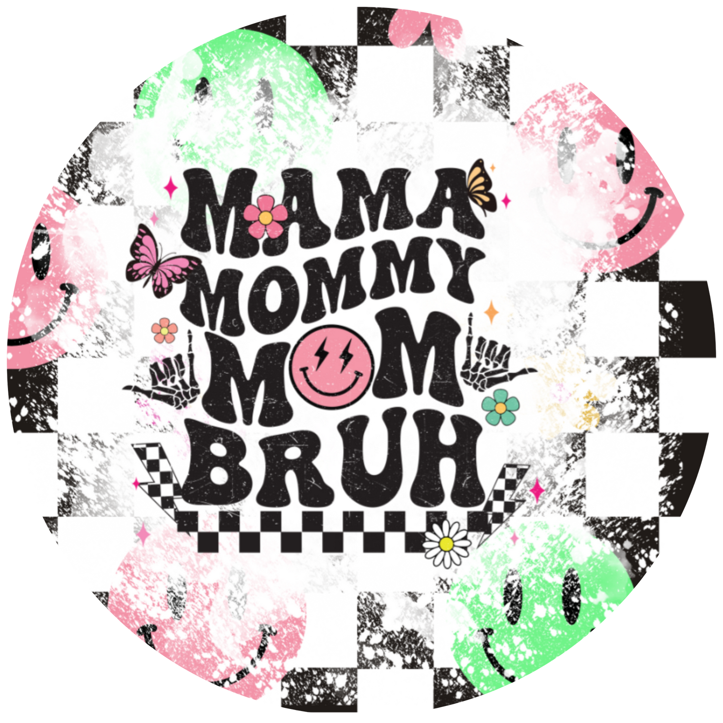 4" Round Ceramic Coaster - Family Theme