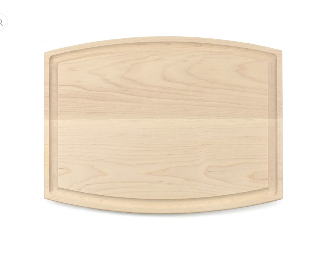Arched Cutting Board with Juice Groove