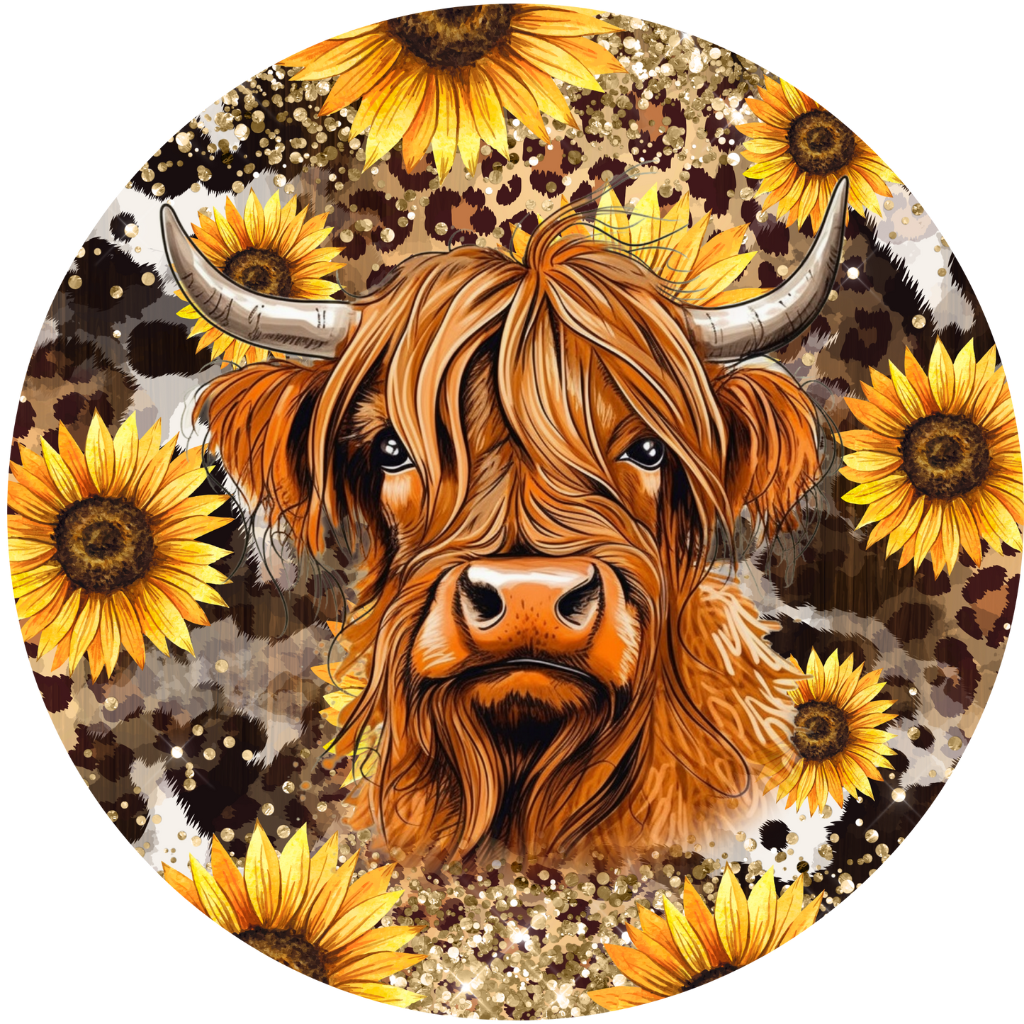 4" Round Ceramic Coaster - Animal Theme