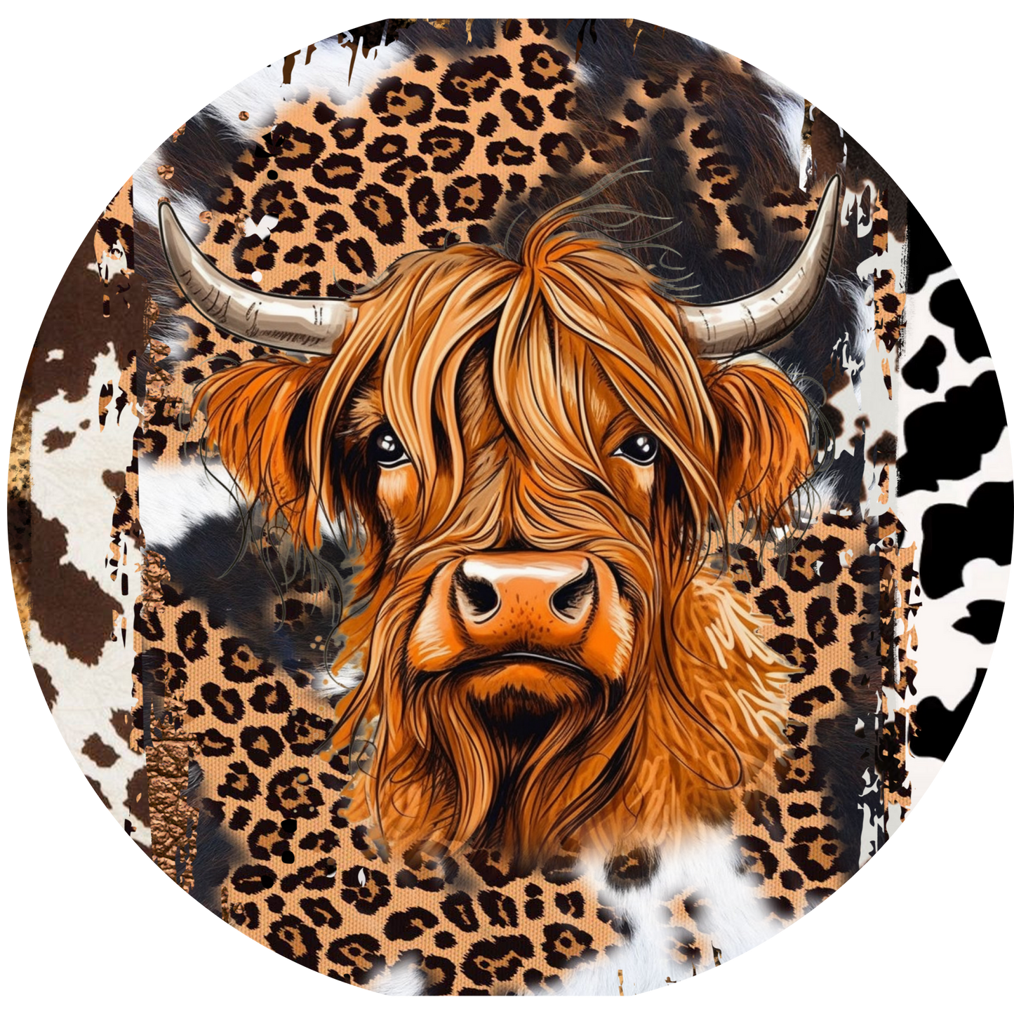 4" Round Ceramic Coaster - Animal Theme