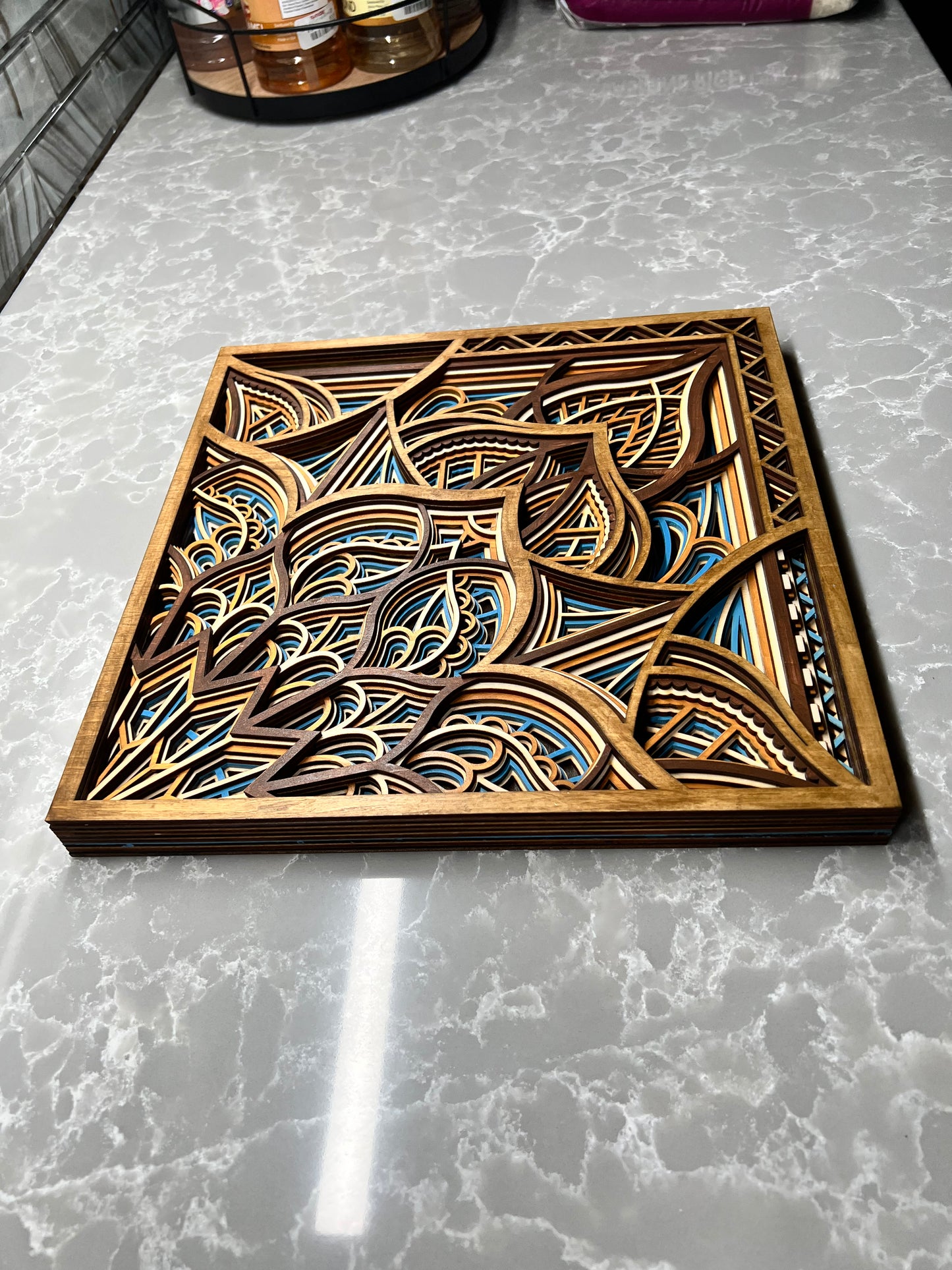 4-Section Multi-Color Mandala