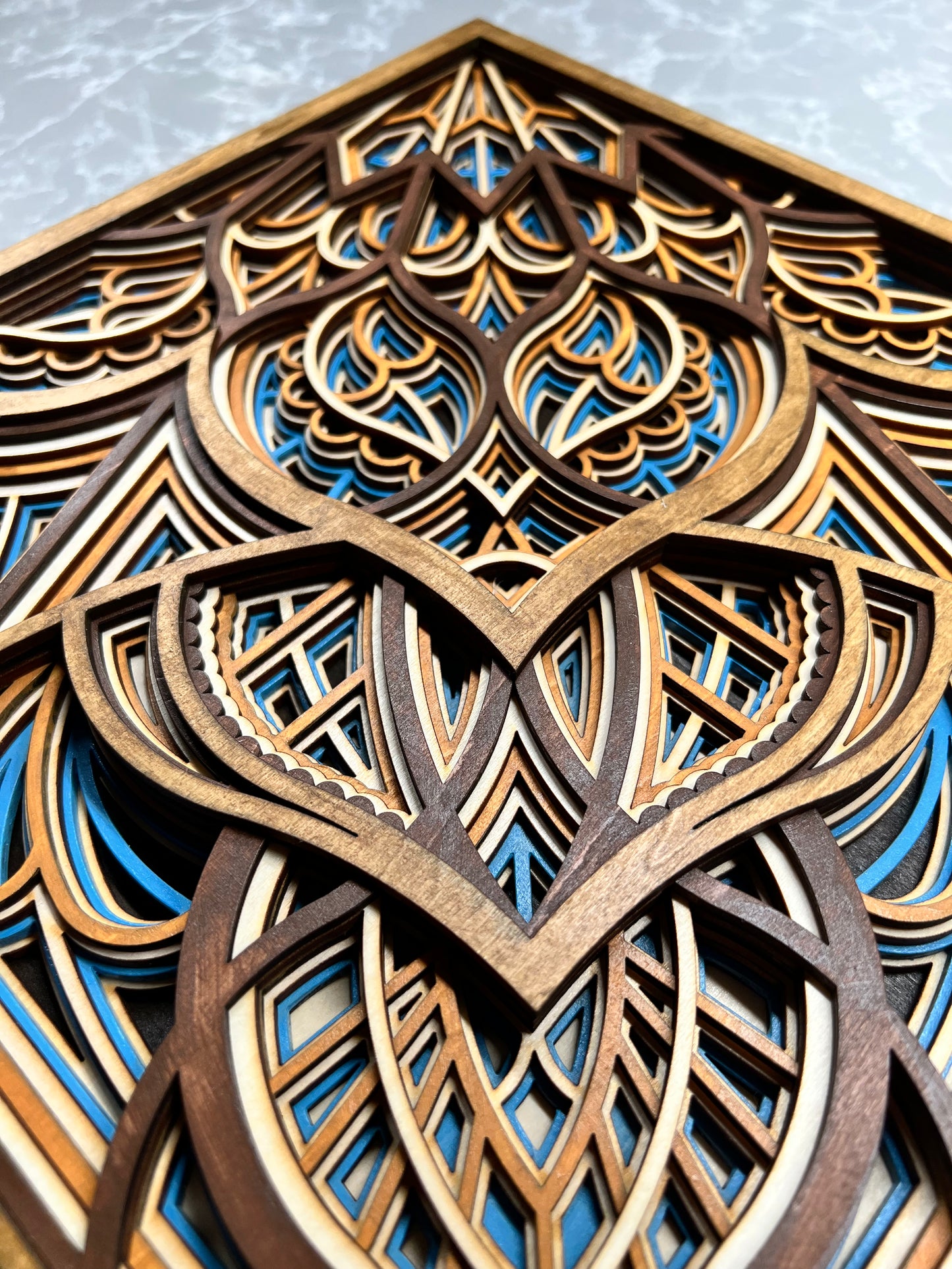4-Section Multi-Color Mandala