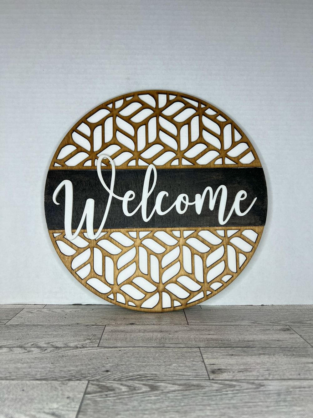 Geometric Welcome Door Sign - 1073