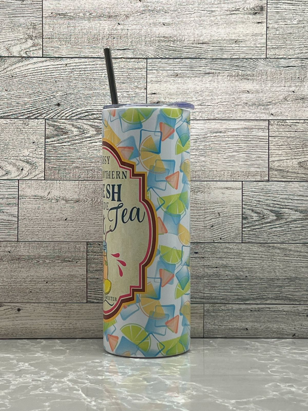 20oz Stainless Steel Tumbler "Sweet Tea"