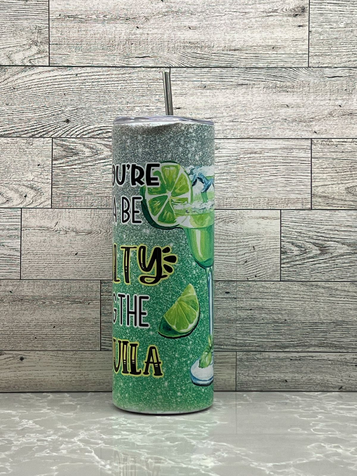 20oz Stainless Steel Tumbler "Salty Tequilia"
