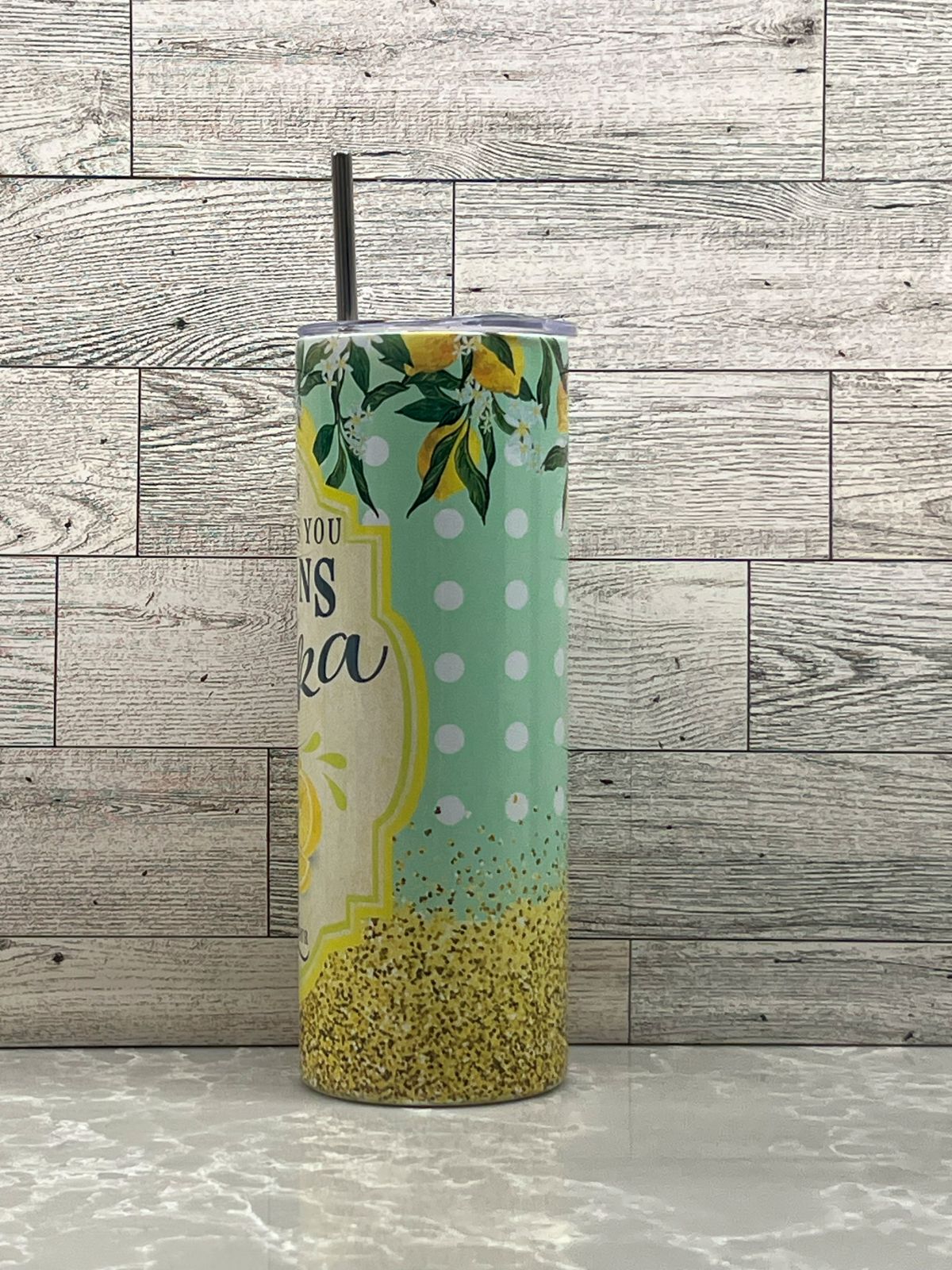20oz Stainless Steel Tumbler "Lemons & Vodka"