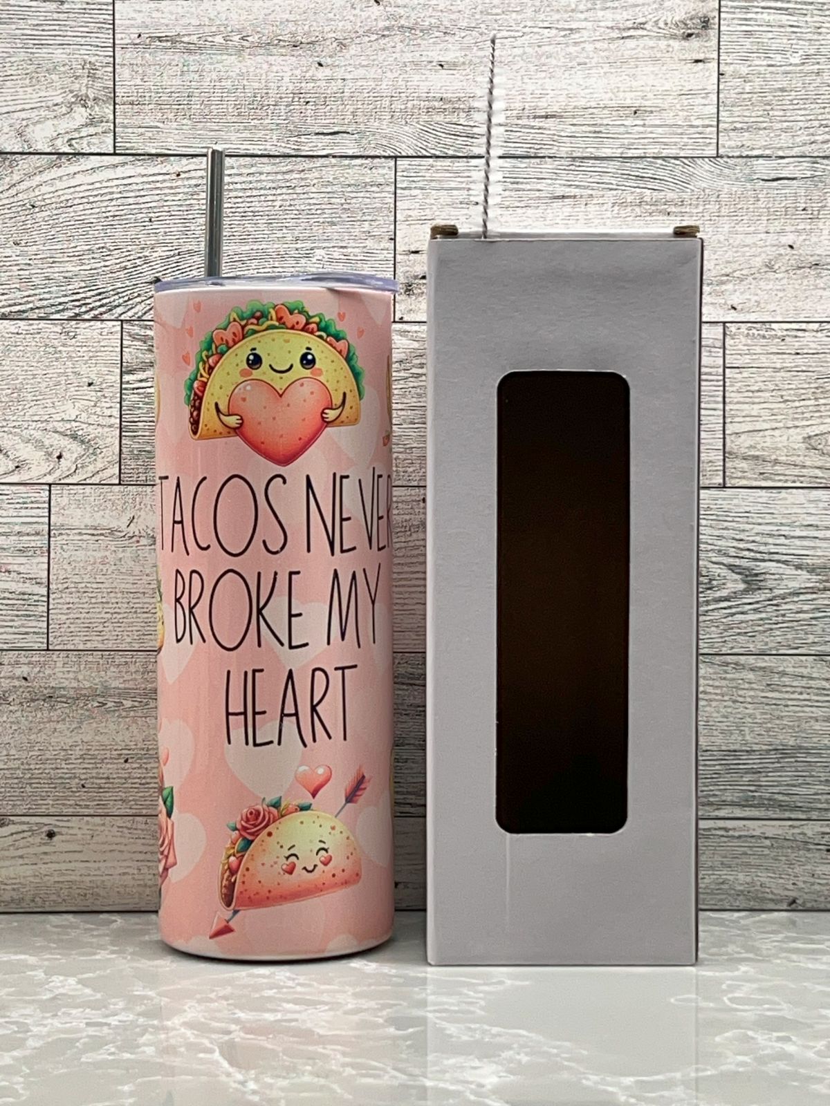 20oz Stainless Steel Tumbler "Tacos"