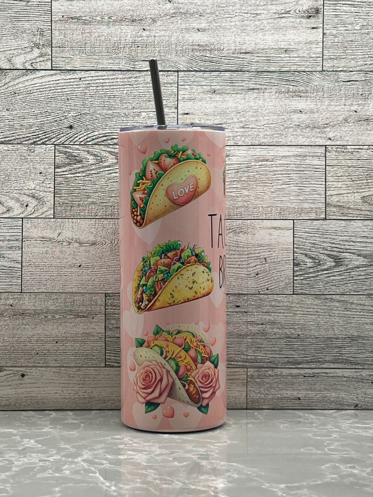 20oz Stainless Steel Tumbler "Tacos"