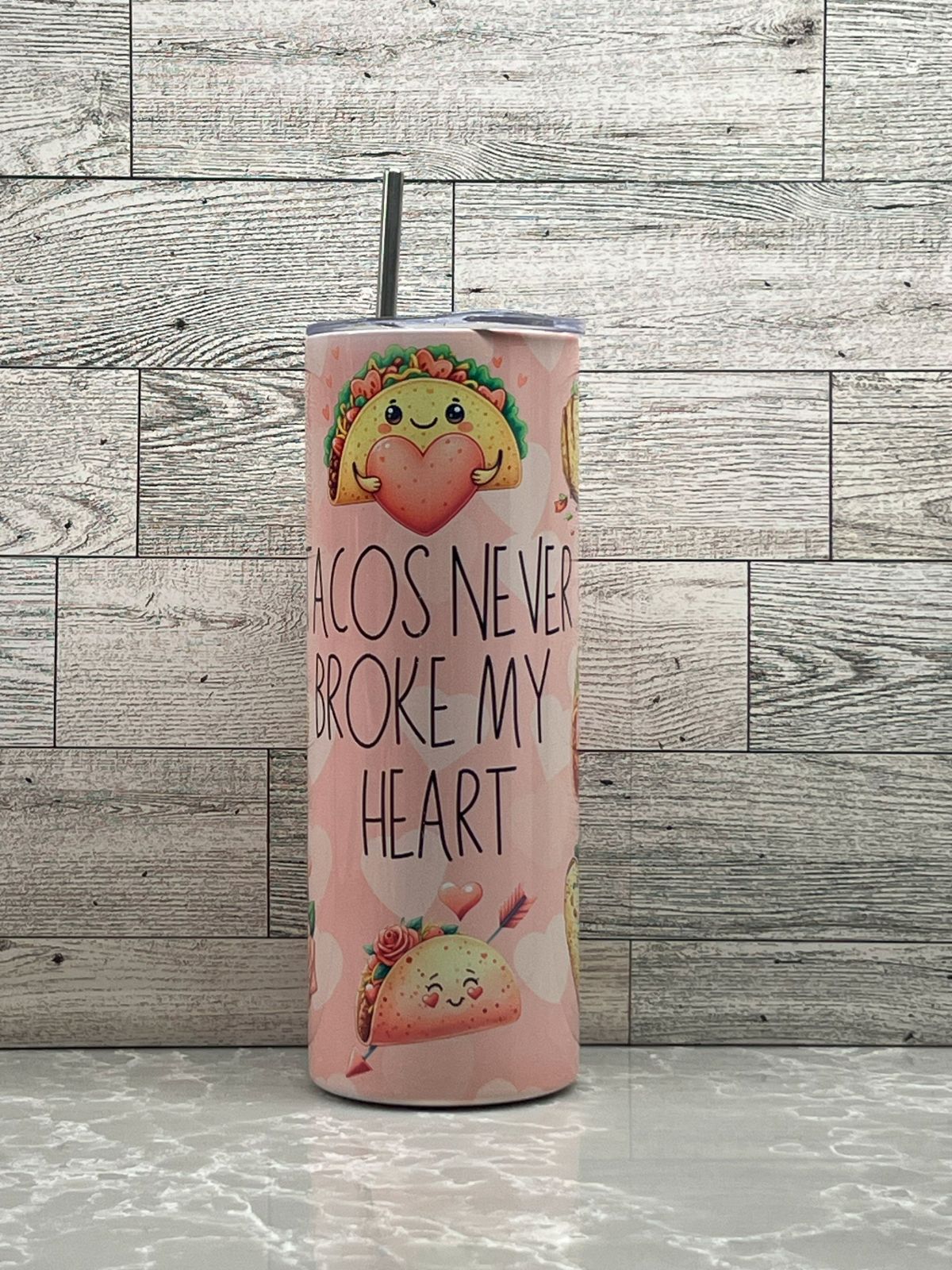 20oz Stainless Steel Tumbler "Tacos"