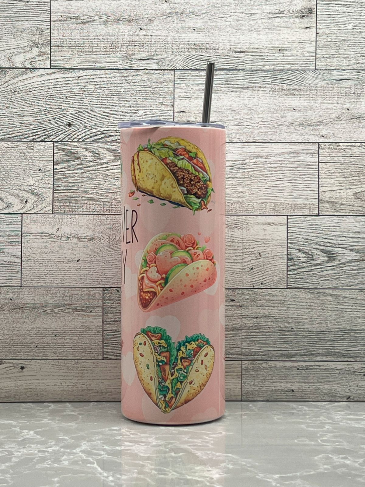 20oz Stainless Steel Tumbler "Tacos"