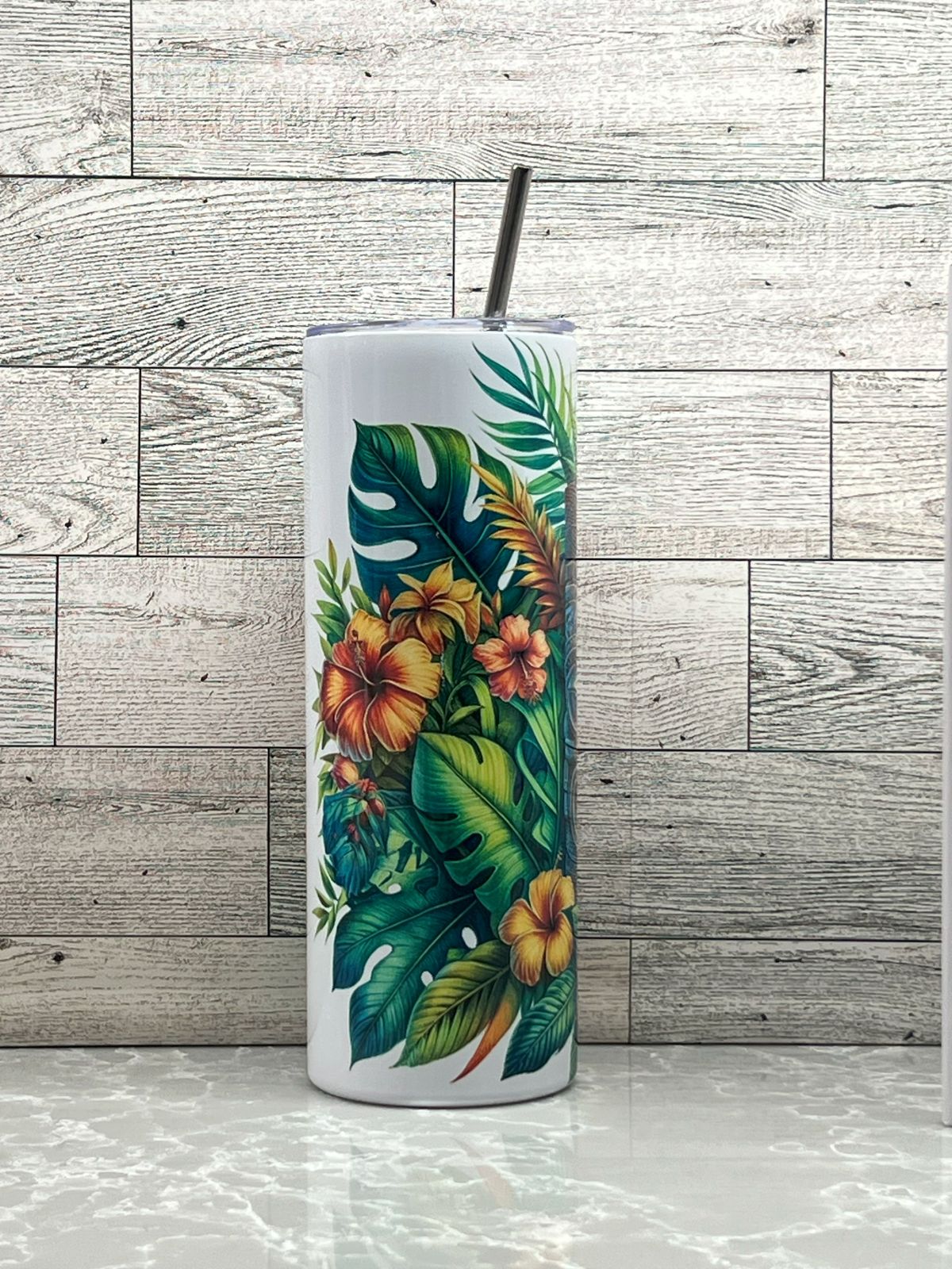 20oz Stainless Steel Tumbler "Tiki"