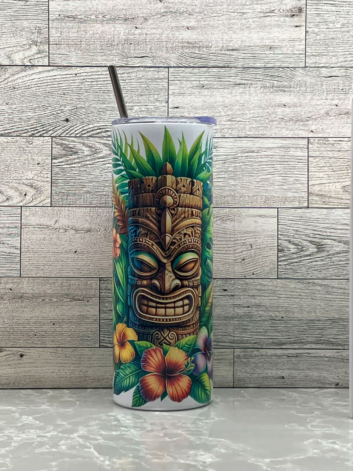 20oz Stainless Steel Tumbler "Tiki"