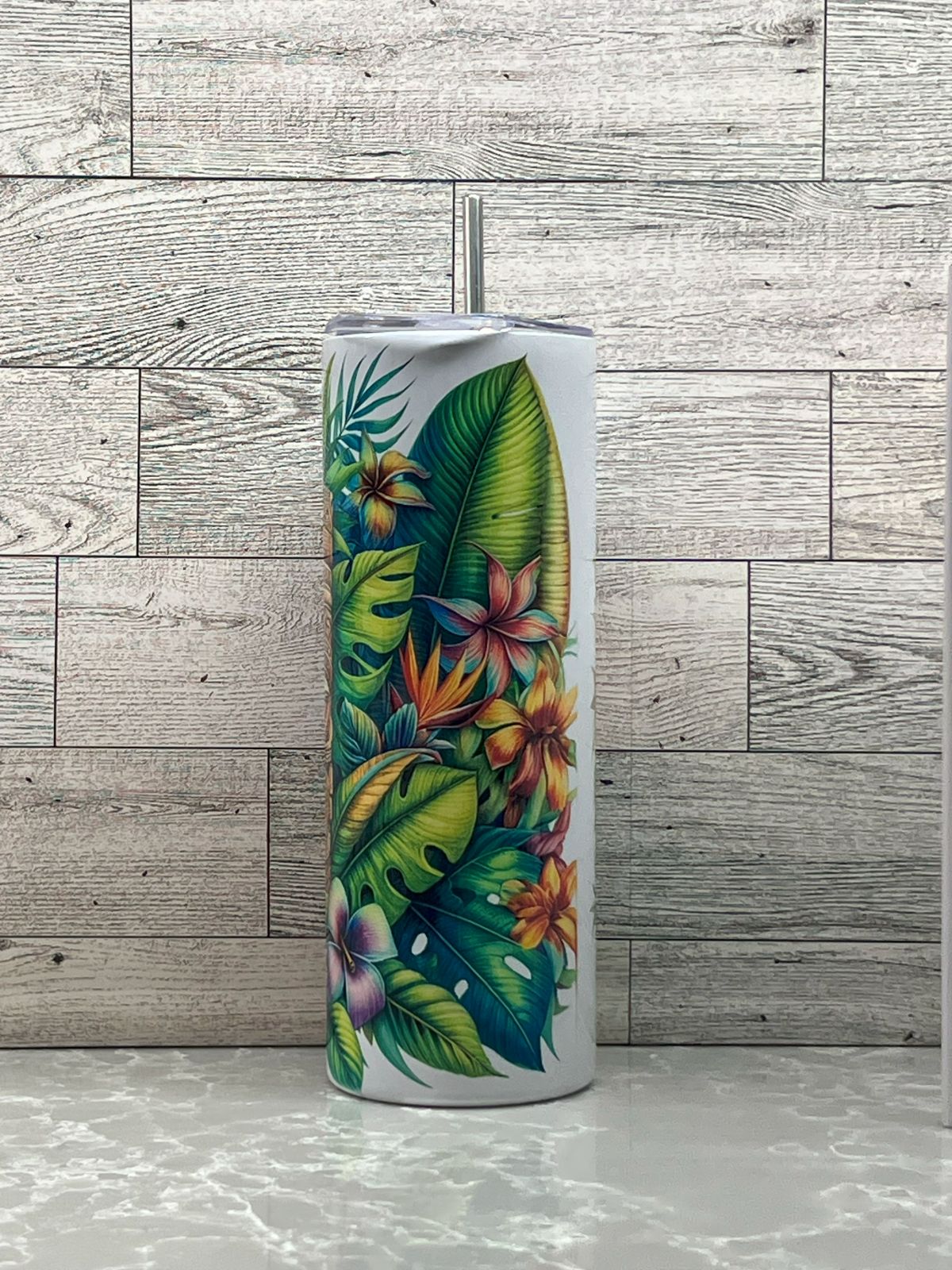 20oz Stainless Steel Tumbler "Tiki"