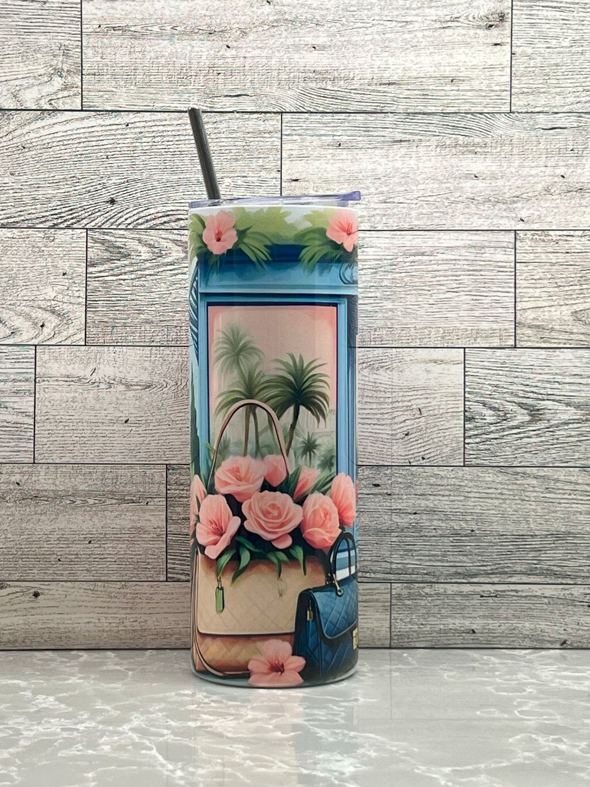 20oz Stainless Steel Tumbler "Paris Store"