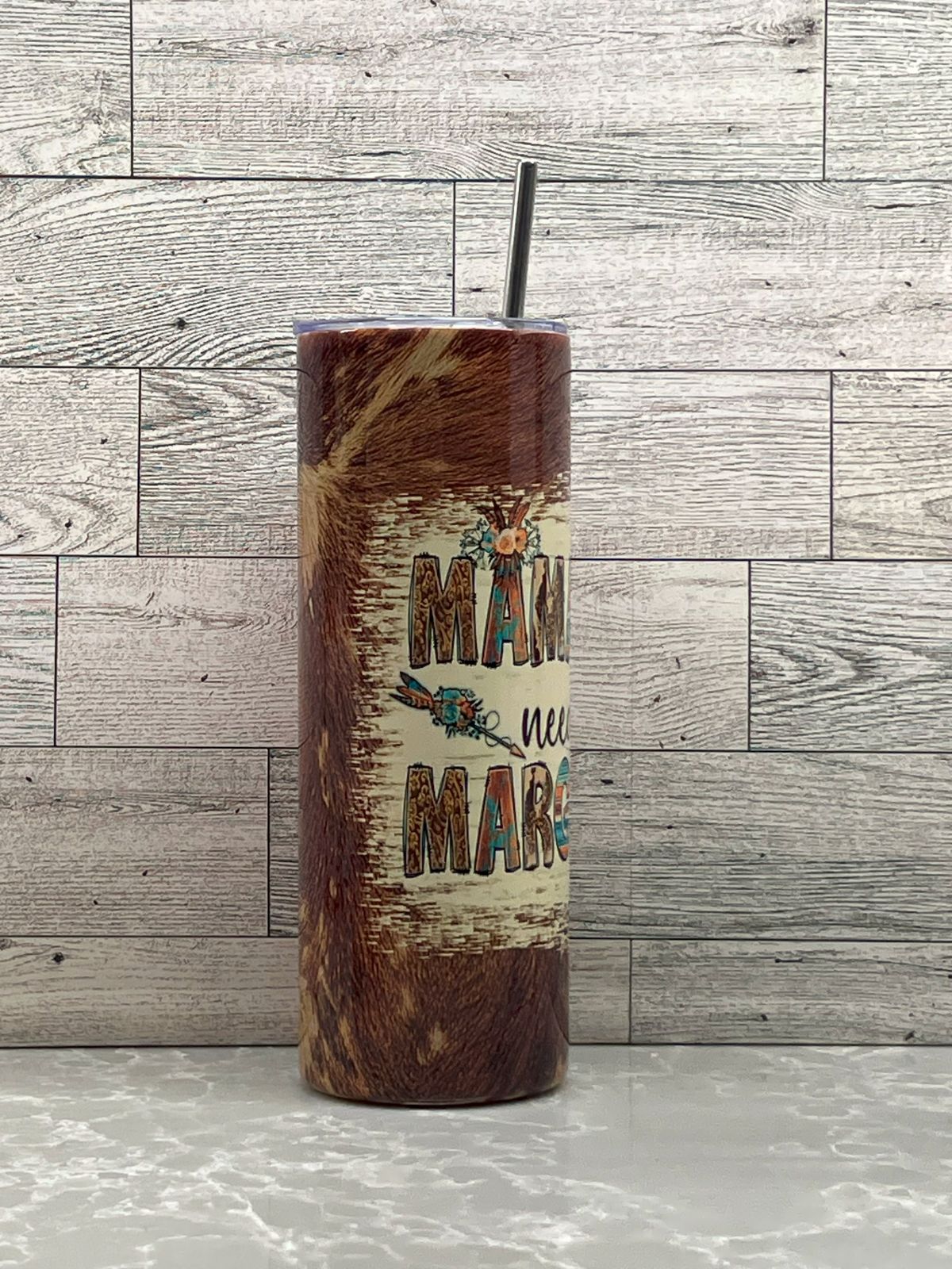 20oz Stainless Steel Tumbler "Mamacita"