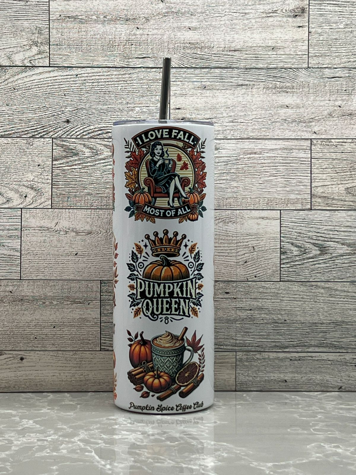 20oz Stainless Steel Tumbler "Hot Girl Fall"