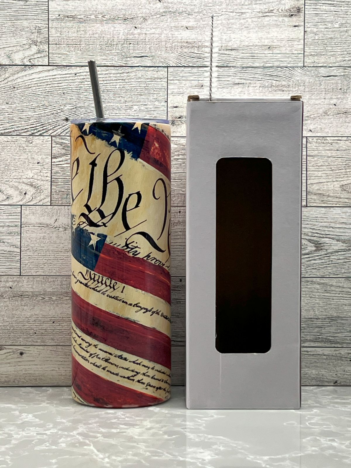 20oz Stainless Steel Tumbler "We The People"