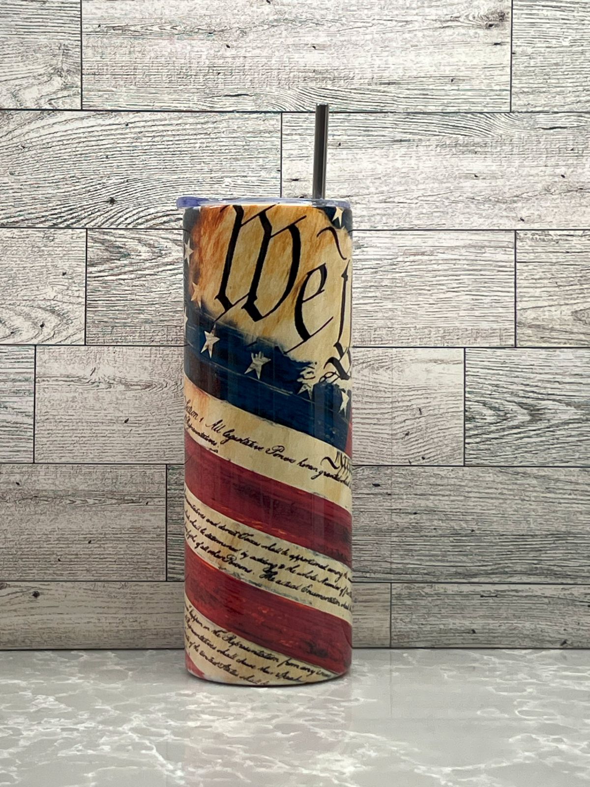 20oz Stainless Steel Tumbler "We The People"