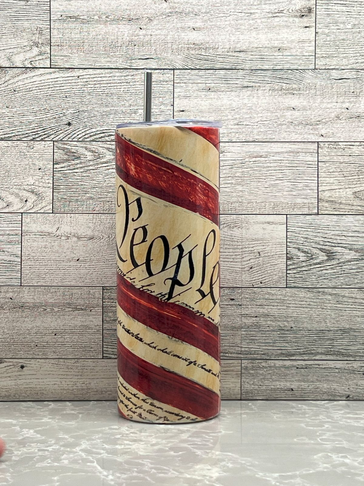 20oz Stainless Steel Tumbler "We The People"