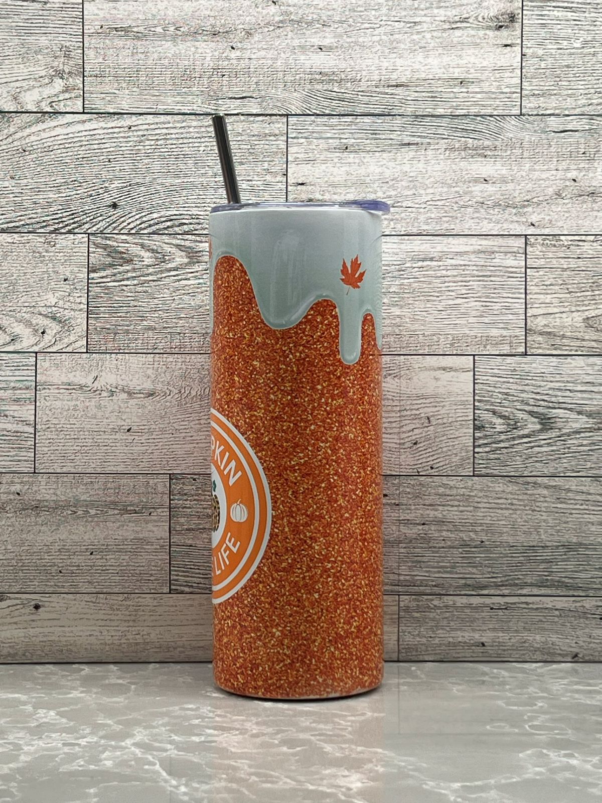 20oz Stainless Steel Tumbler "Pumpkin Spice Life"