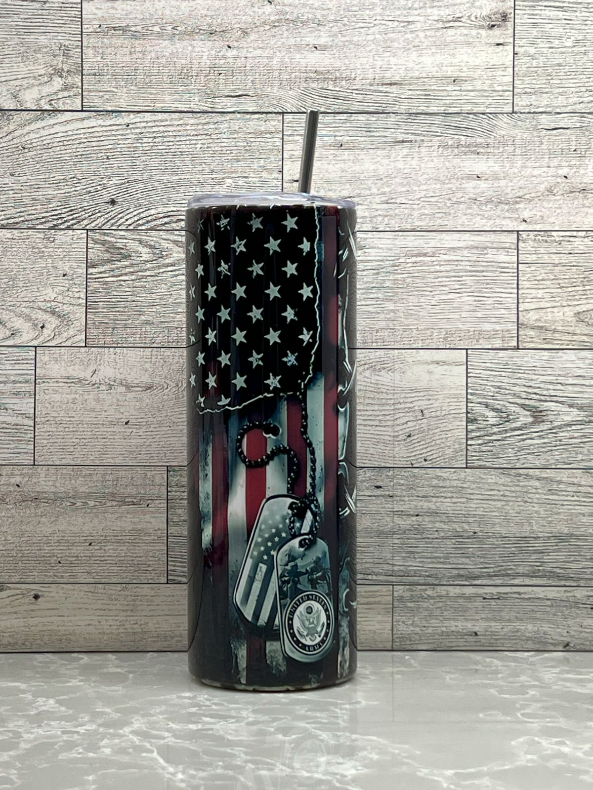 20oz Stainless Steel Tumbler "US Army"