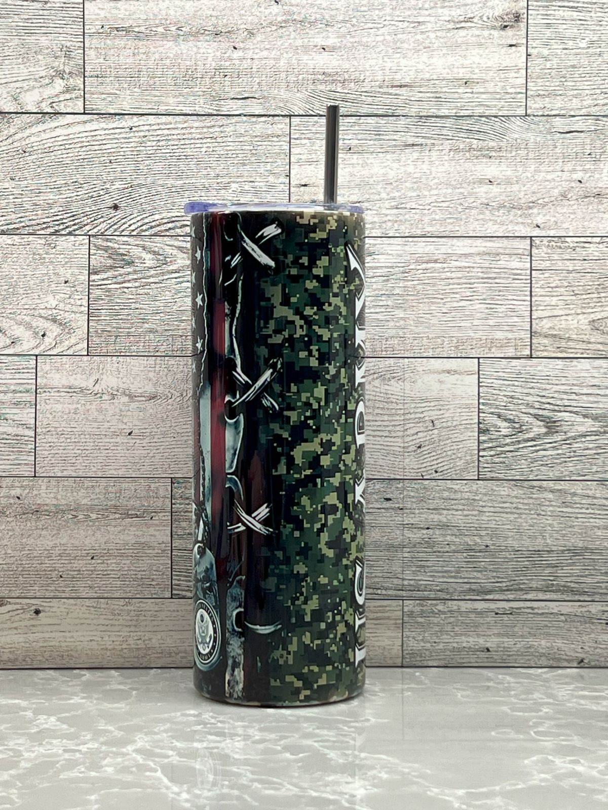20oz Stainless Steel Tumbler "US Army"
