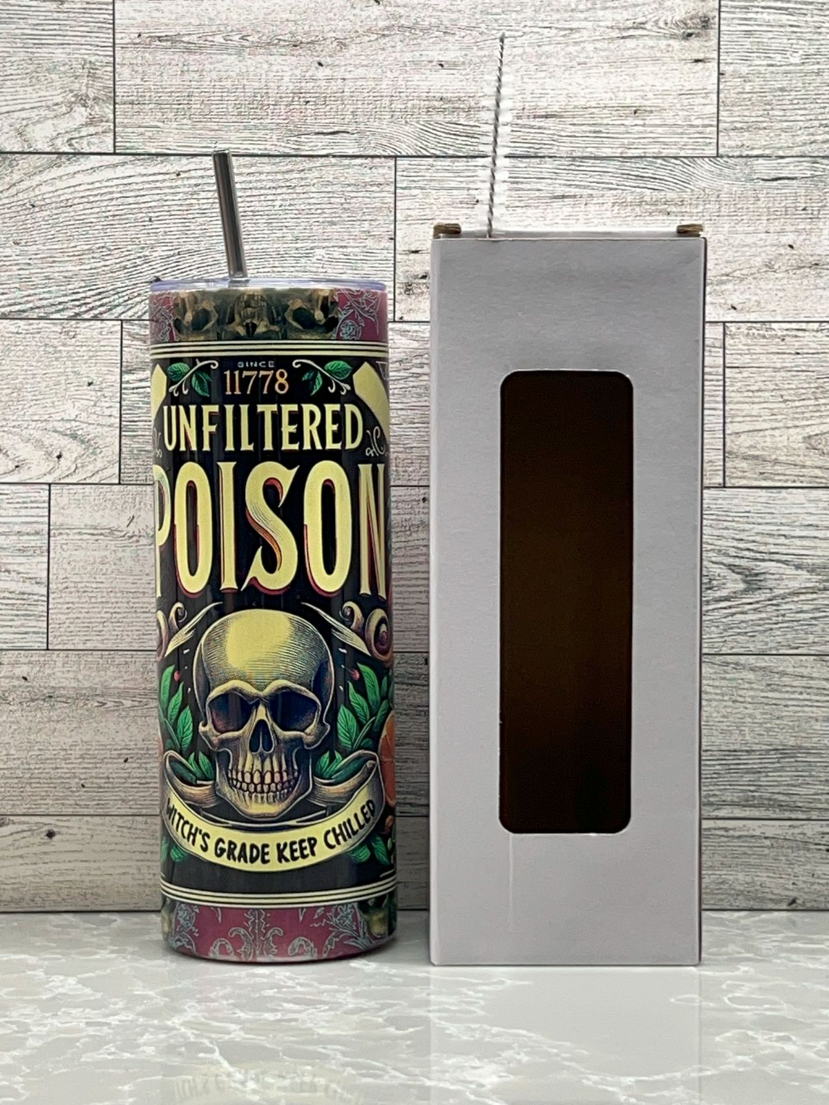 20oz Stainless Steel Tumbler "Poison"