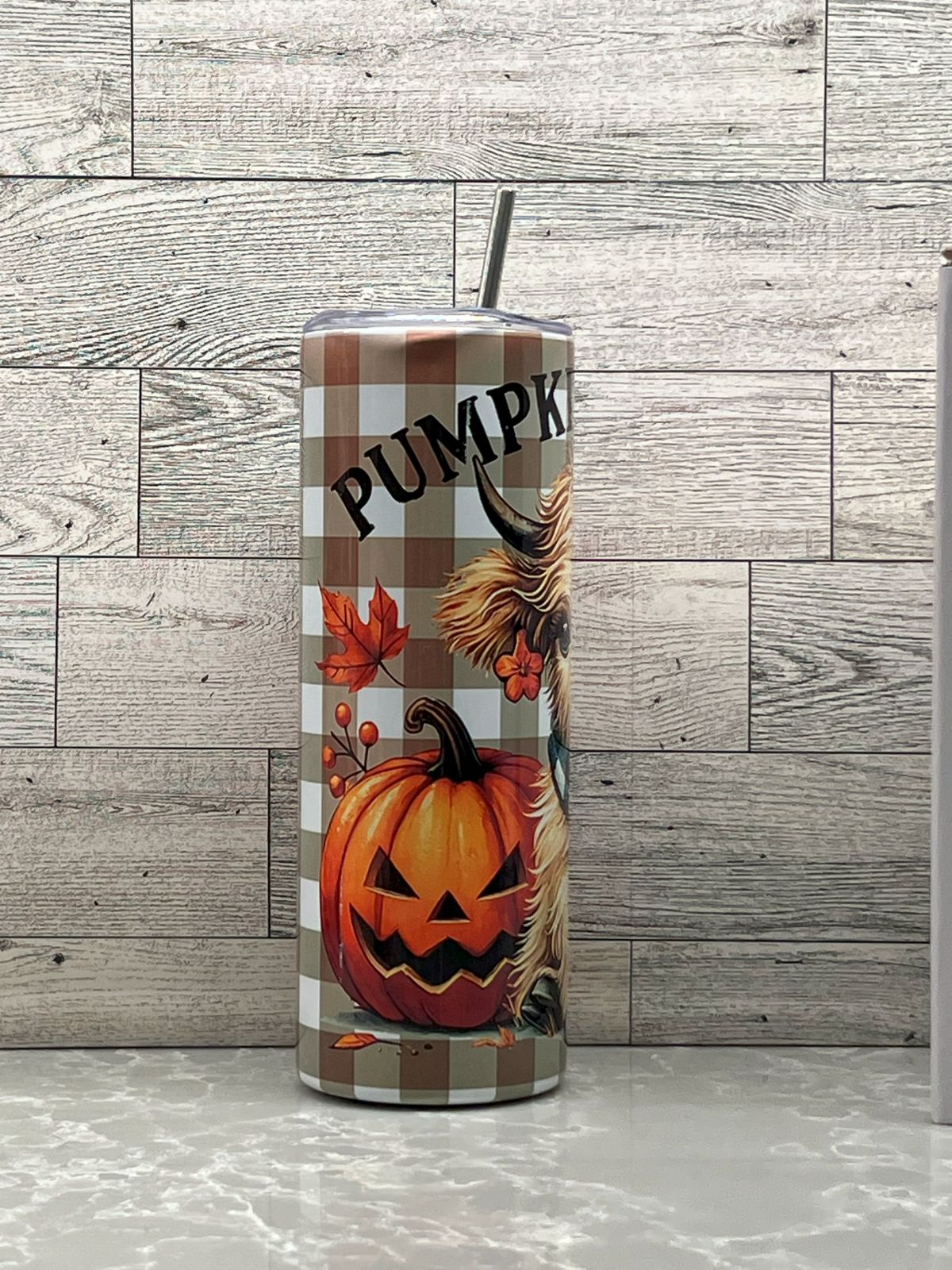 20oz Stainless Steel Tumbler "Pumpkin Season"