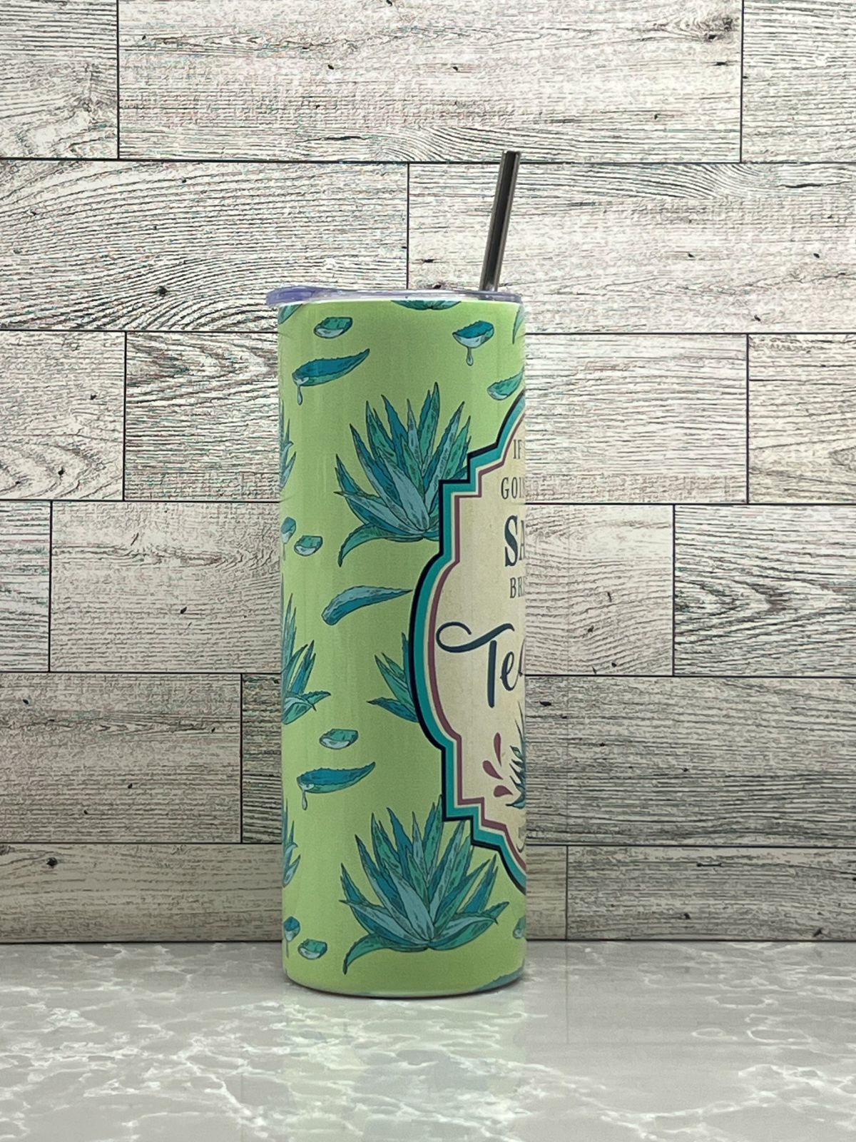 20oz Stainless Steel Tumbler "Salty Tequila"