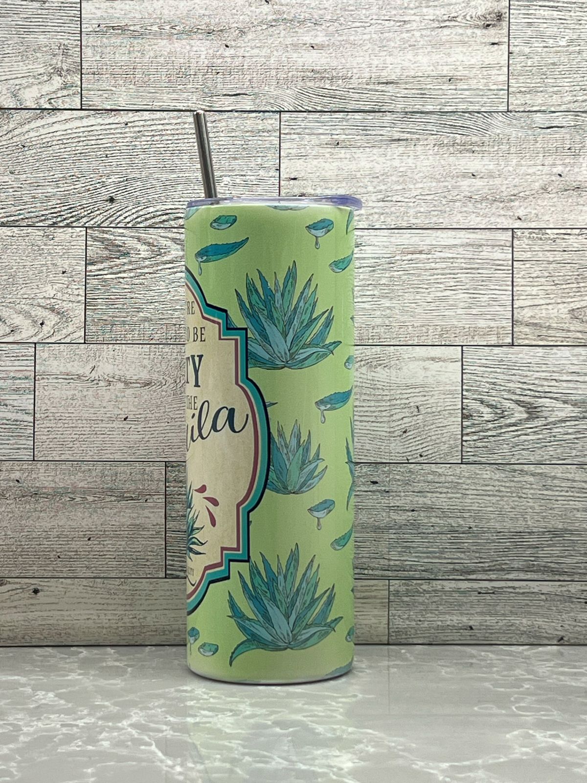 20oz Stainless Steel Tumbler "Salty Tequila"