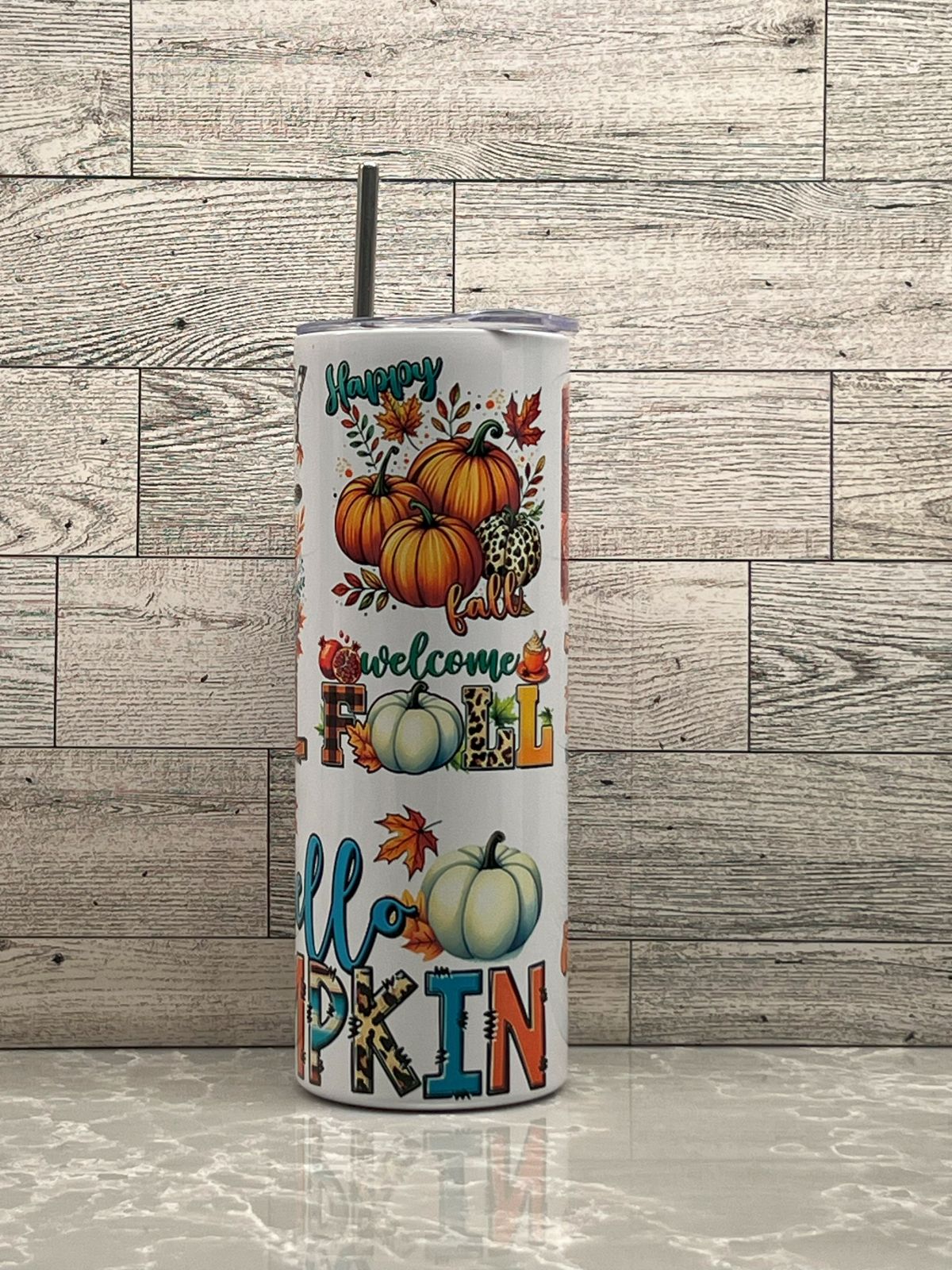 20oz Stainless Steel Tumbler "Howdy Fall"