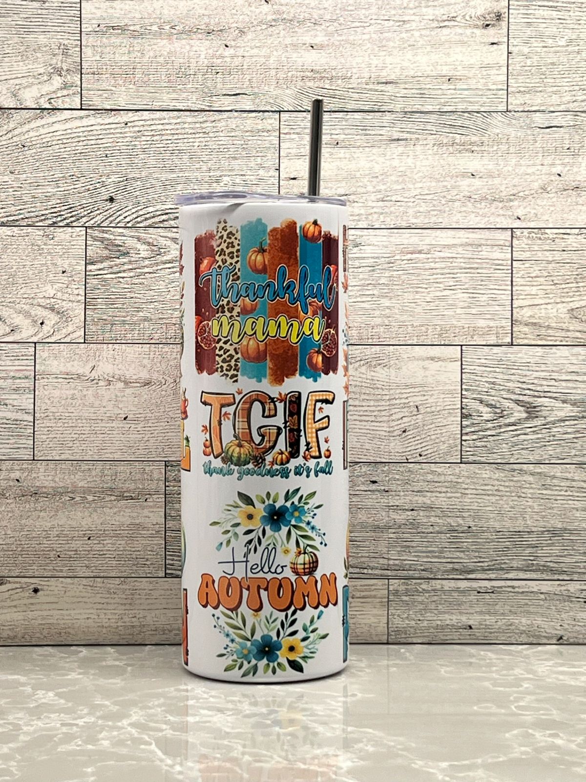 20oz Stainless Steel Tumbler "Howdy Fall"