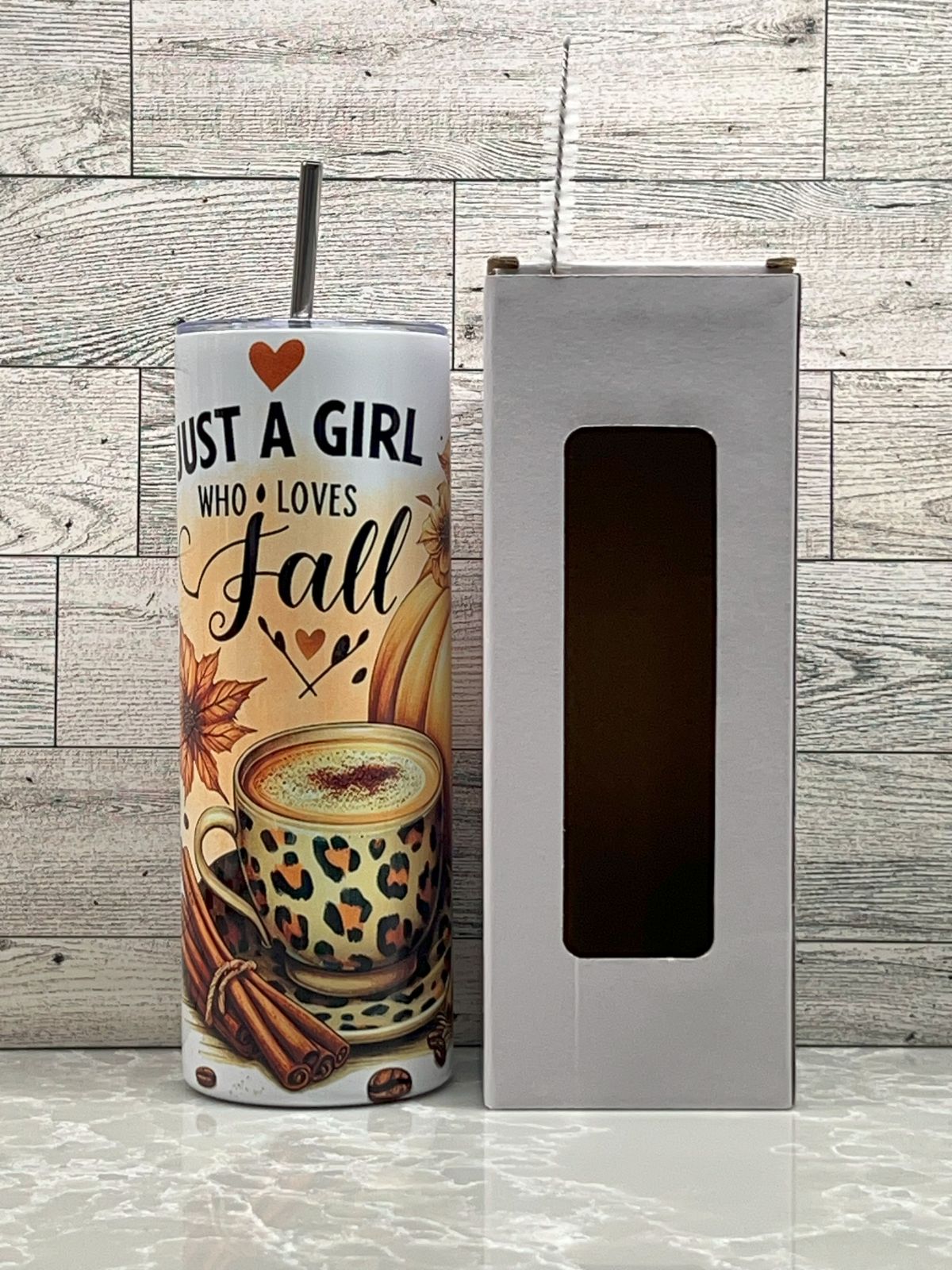 20oz Stainless Steel Tumbler "Just A Girl"