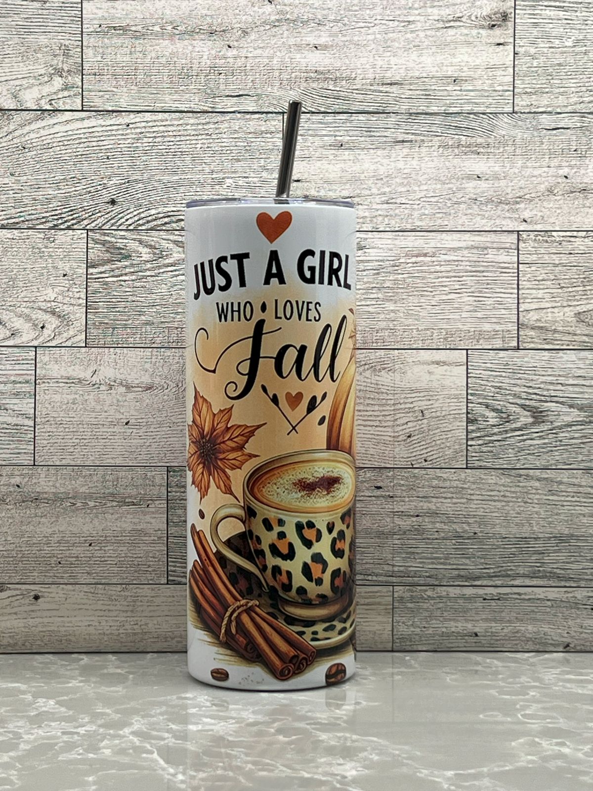 20oz Stainless Steel Tumbler "Just A Girl"