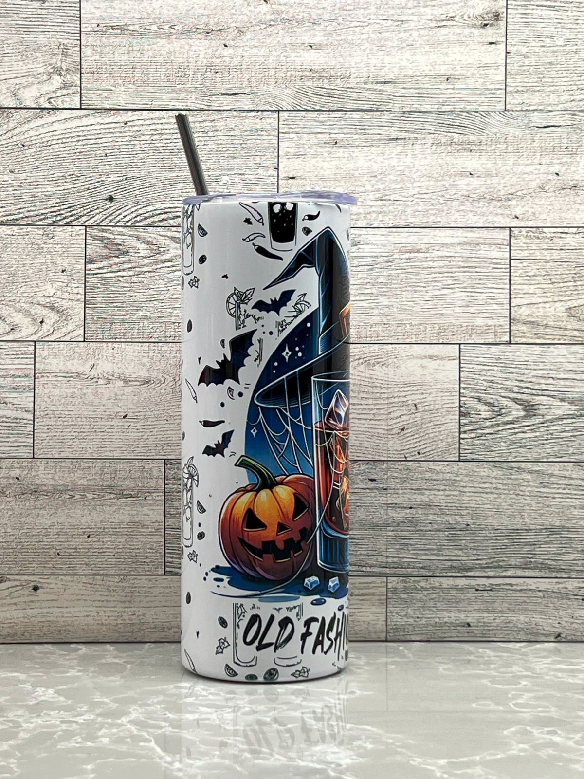 20oz Stainless Steel Tumbler "Old Fashioned"