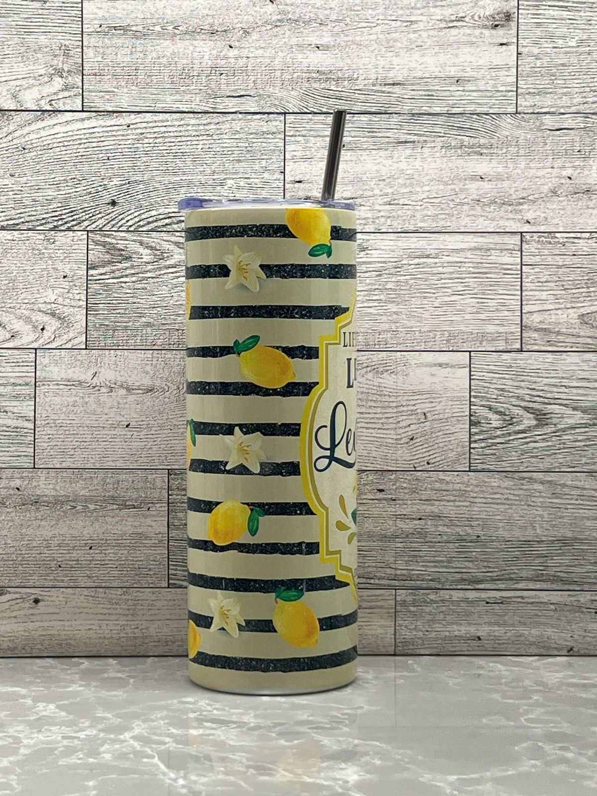 20oz Stainless Steel Tumbler "Lemonade"