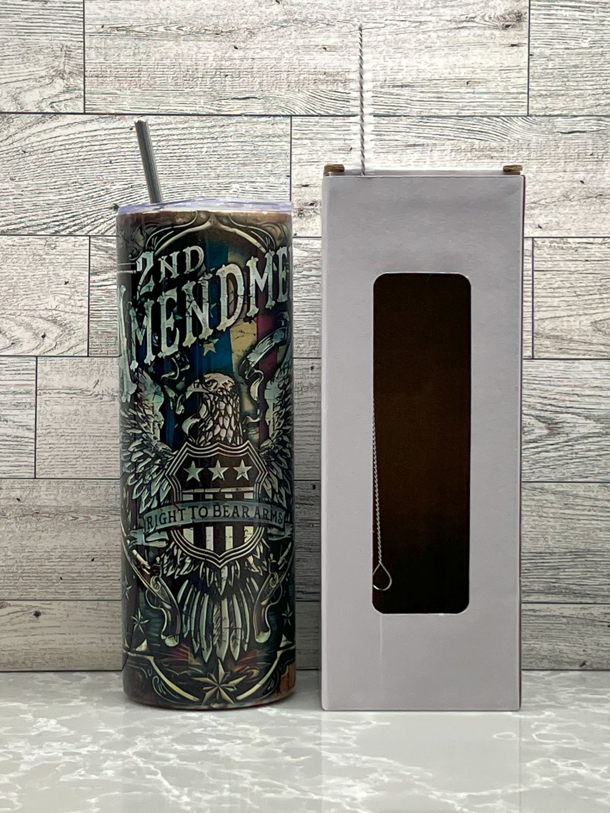 20oz Stainless Steel Tumbler "2nd Amendment"
