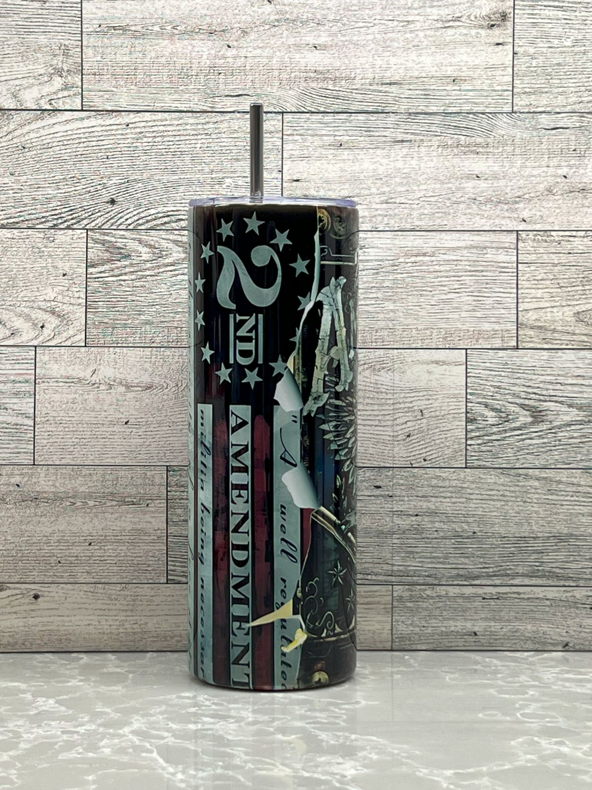 20oz Stainless Steel Tumbler "2nd Amendment"