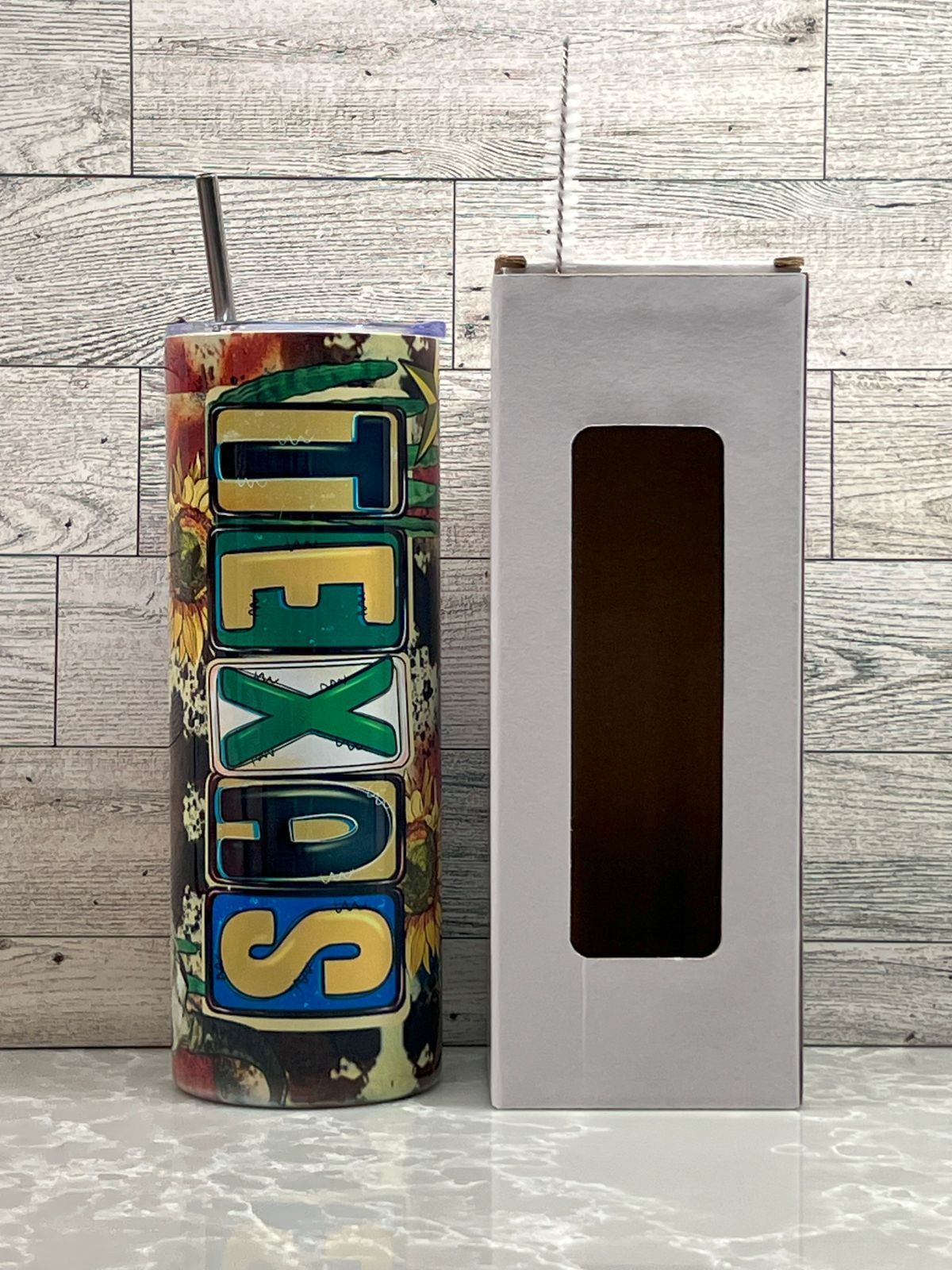 20oz Stainless Steel Tumbler "Texas"