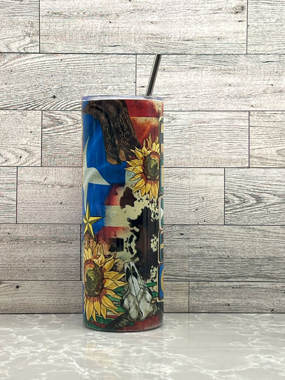 20oz Stainless Steel Tumbler "Texas"