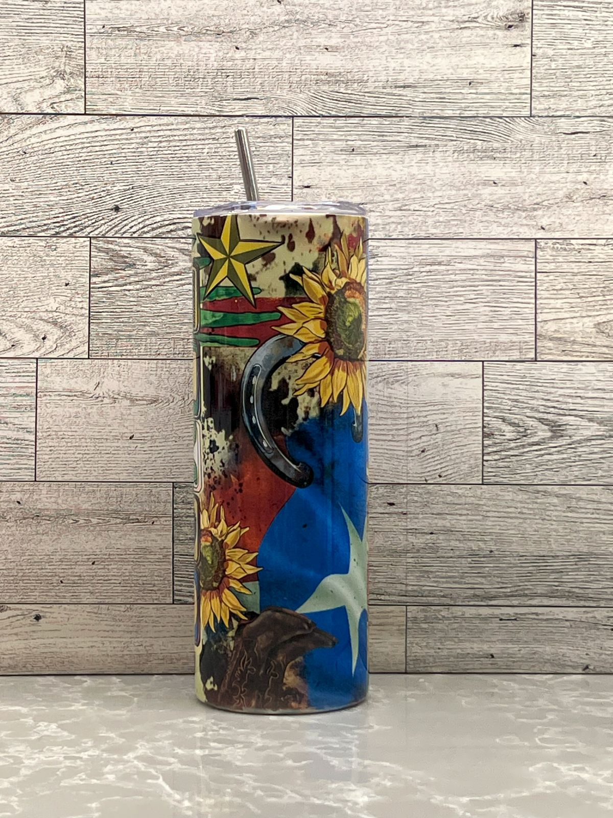 20oz Stainless Steel Tumbler "Texas"