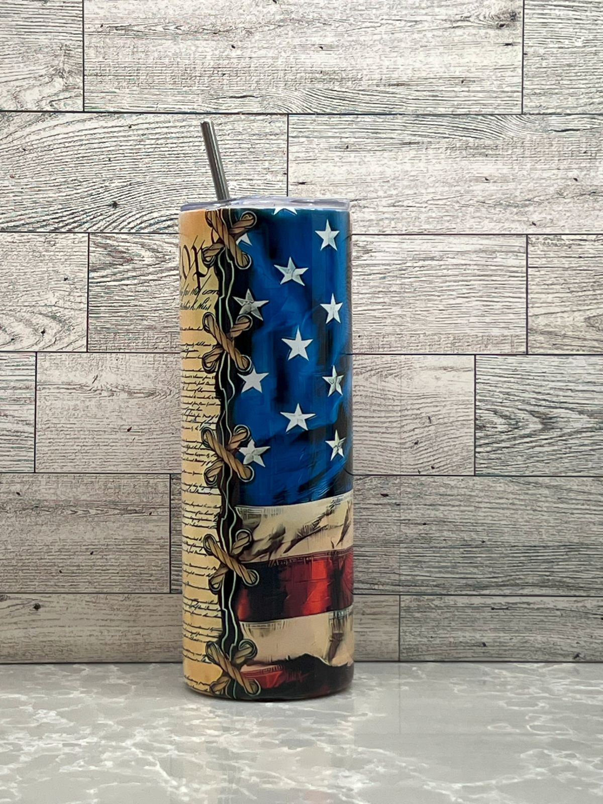20oz Stainless Steel Tumbler "We The People_02"