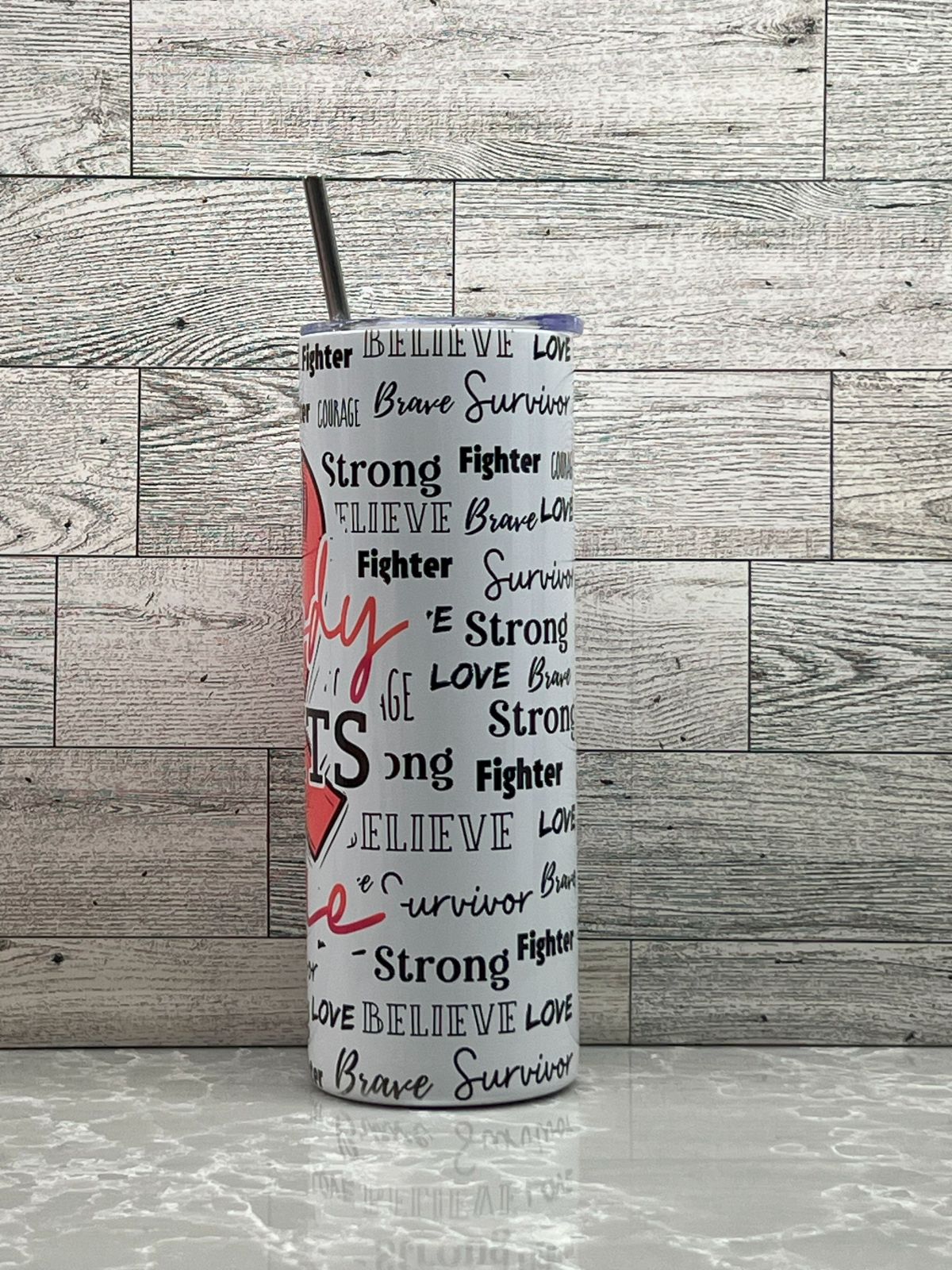 20oz Stainless Steel Tumbler "Cancer"