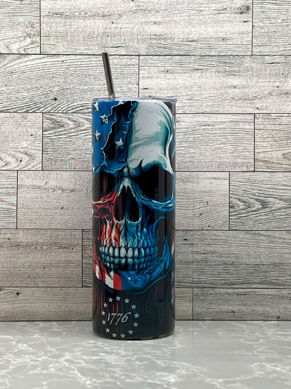 20oz Stainless Steel Tumbler "Home of the Free"
