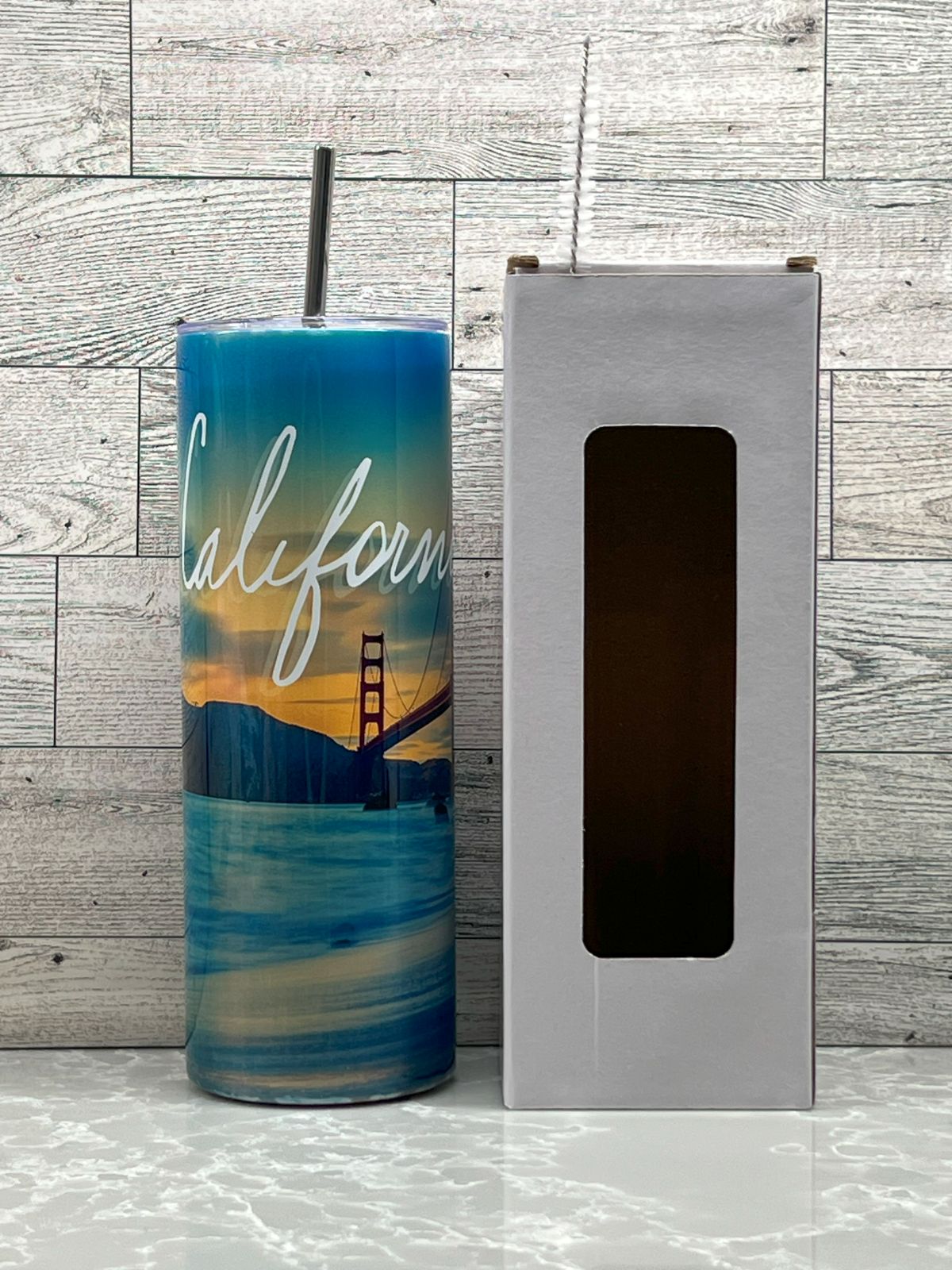 20oz Stainless Steel Tumbler "California"