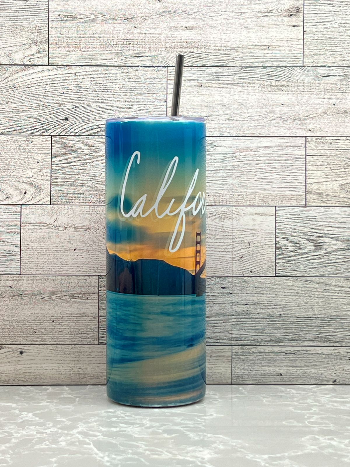 20oz Stainless Steel Tumbler "California"