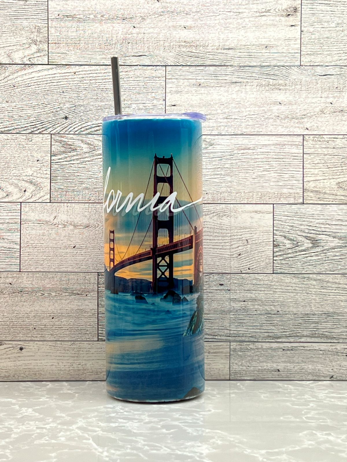 20oz Stainless Steel Tumbler "California"